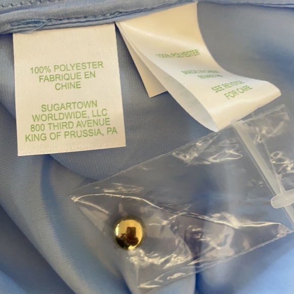 NWOT Gorgeous Lilly Pulitzer Maisel Top Blue Peri Color Large - Picture 8 of 9